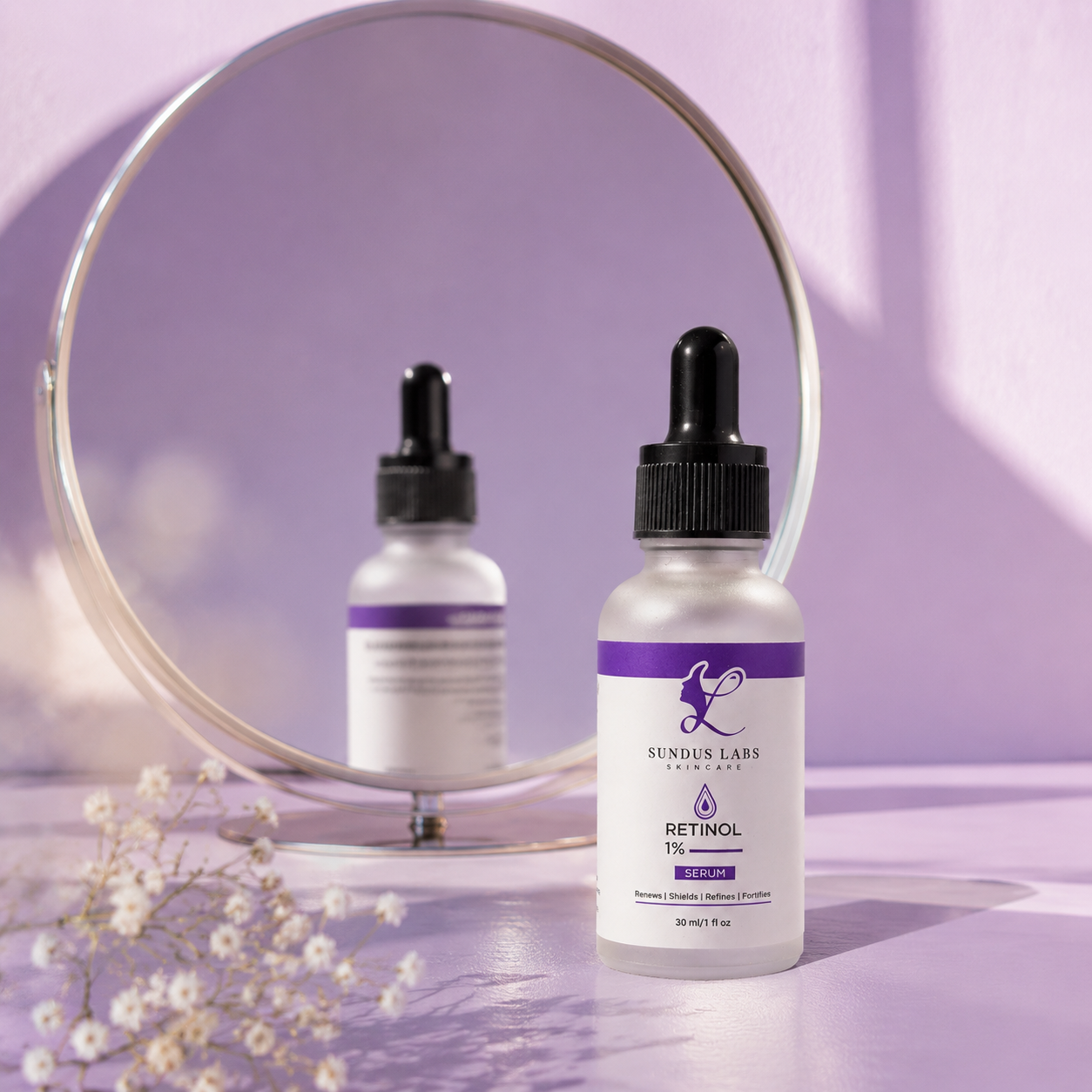 Sundus Labs Retinol 1% Serum | Anti-Aging & Skin Renewal Serum