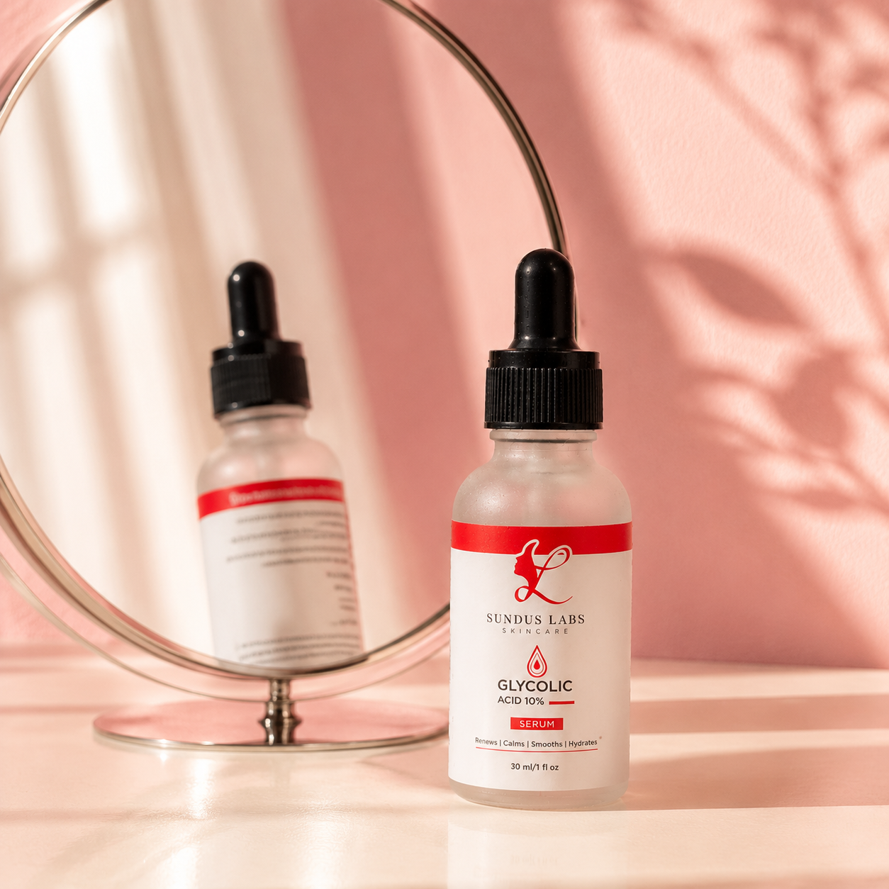 Sundus Labs Glycolic Acid 10% Serum | Exfoliating & Brightening Face Serum