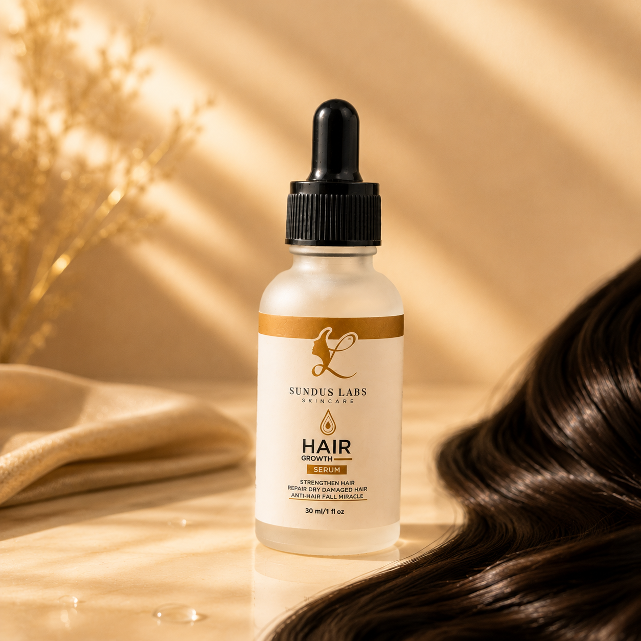 Sundus Labs Hair Growth Serum | Strengthening & Repair Hair Serum