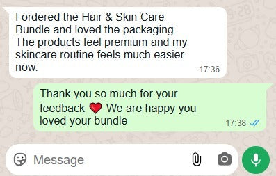 Customer testimonial